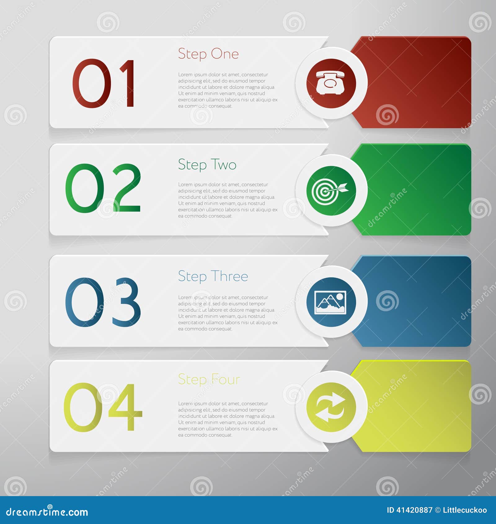 Design Number Banners Template Graphic or Website Layout Stock