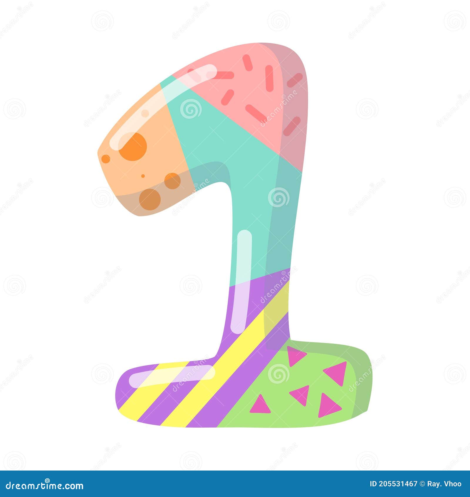  of number one in a soft colour background for any template and social media post