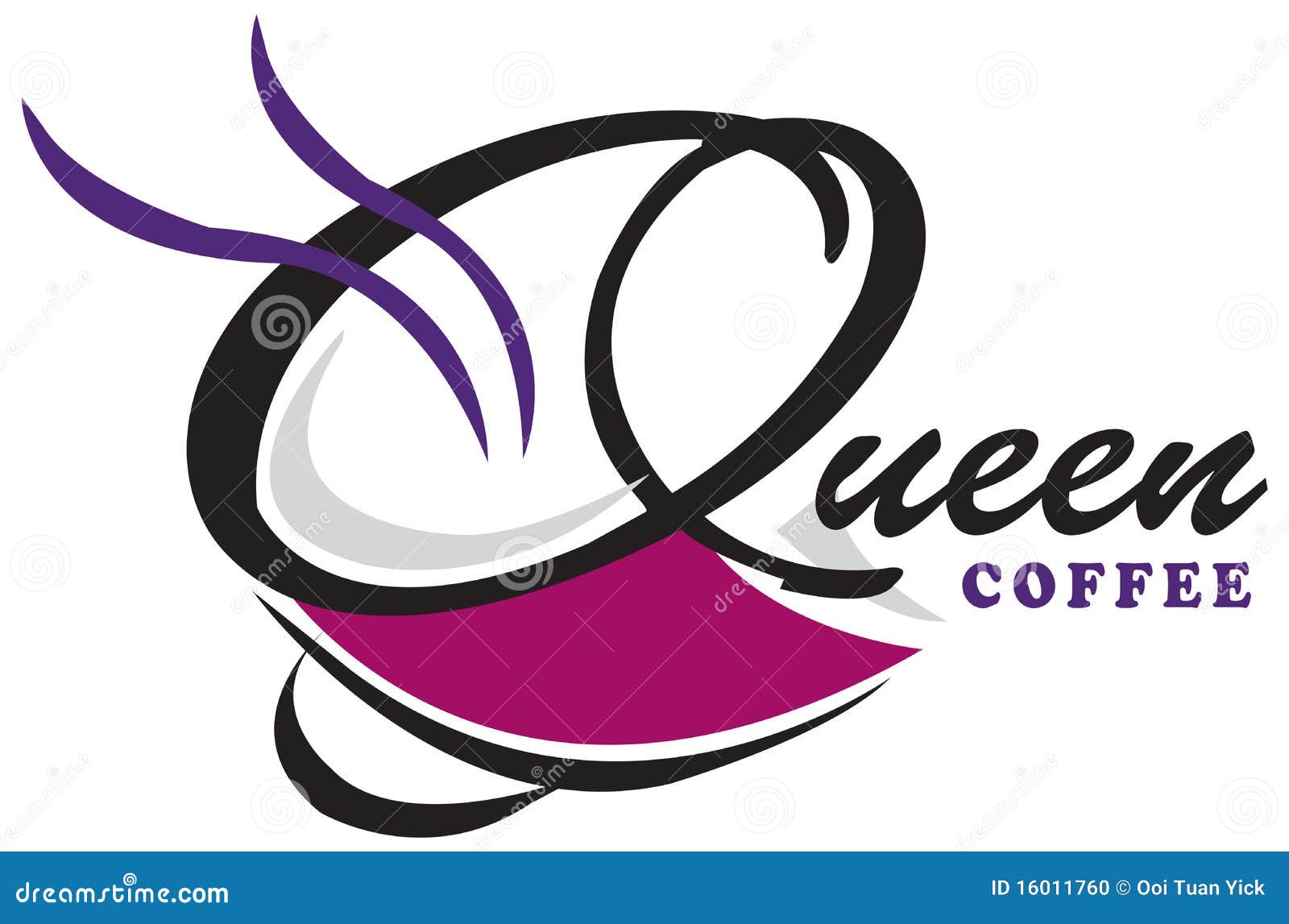 Download Design Queen Coffee Logo stock vector. Illustration of ceramics - 16011760