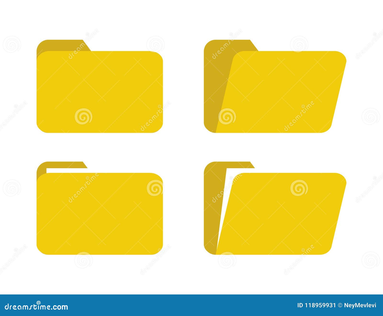 Icon Folder for App, Aplication, Software and Button site Stock