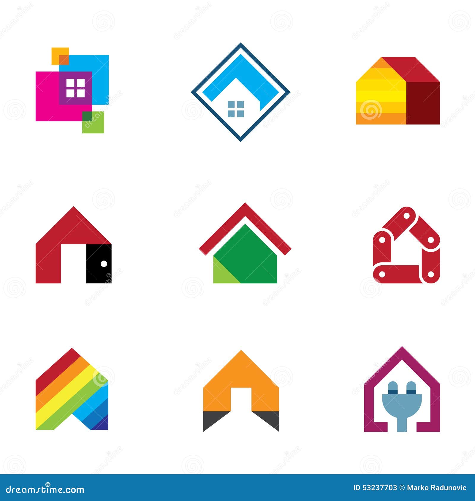 Design Safe Home Real Estate Interior Construction Logo Icon