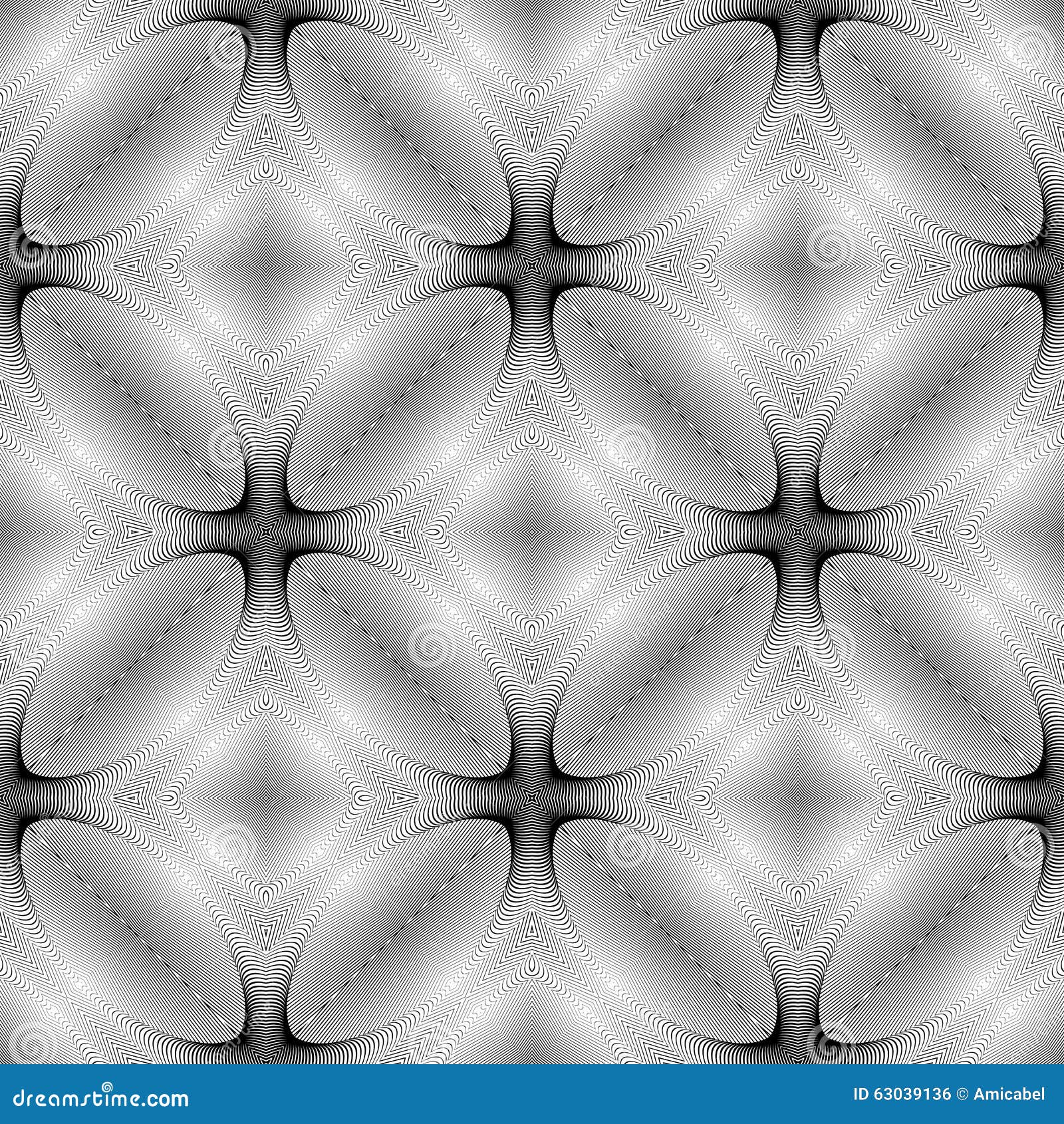 Design Seamless Monochrome Ellipse Pattern Stock Vector Illustration