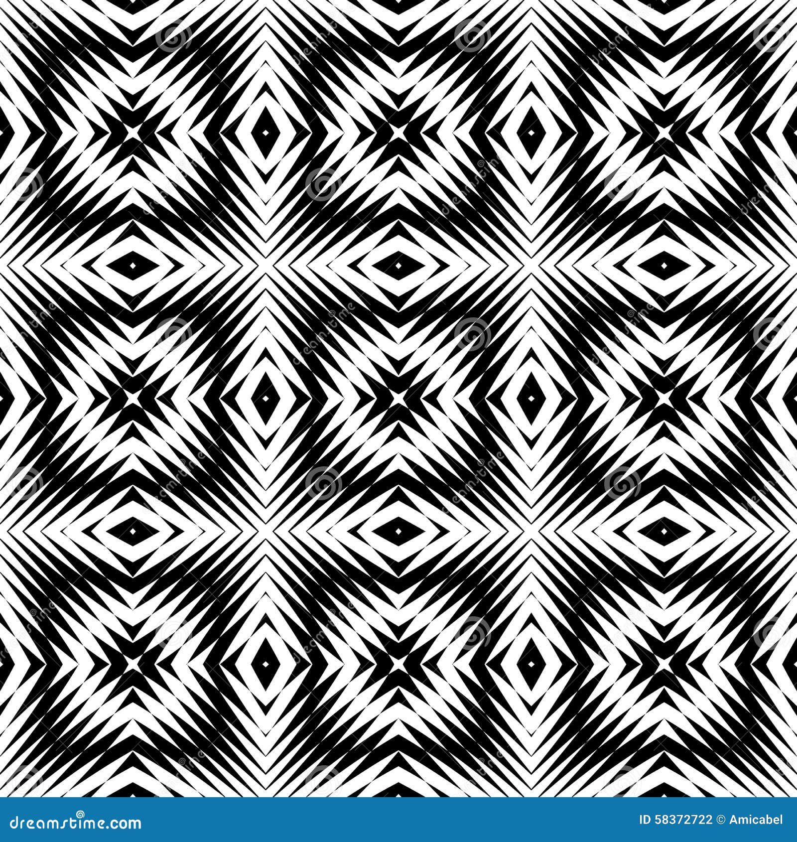 Design Seamless Monochrome Square Pattern Stock Vector - Illustration ...