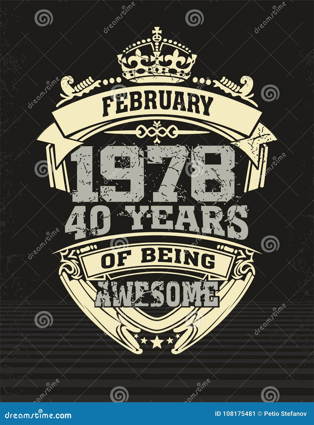  t shirt forti years of being awesome
