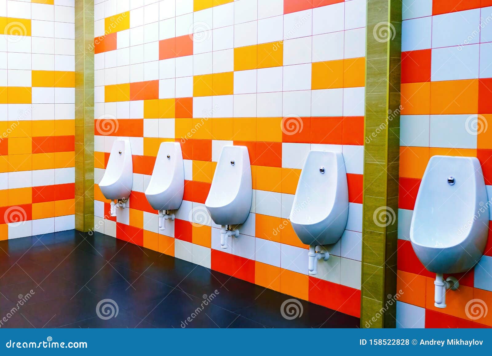 The Design of the Toilet, Urinal. Modern Interior. Uplifting Mood