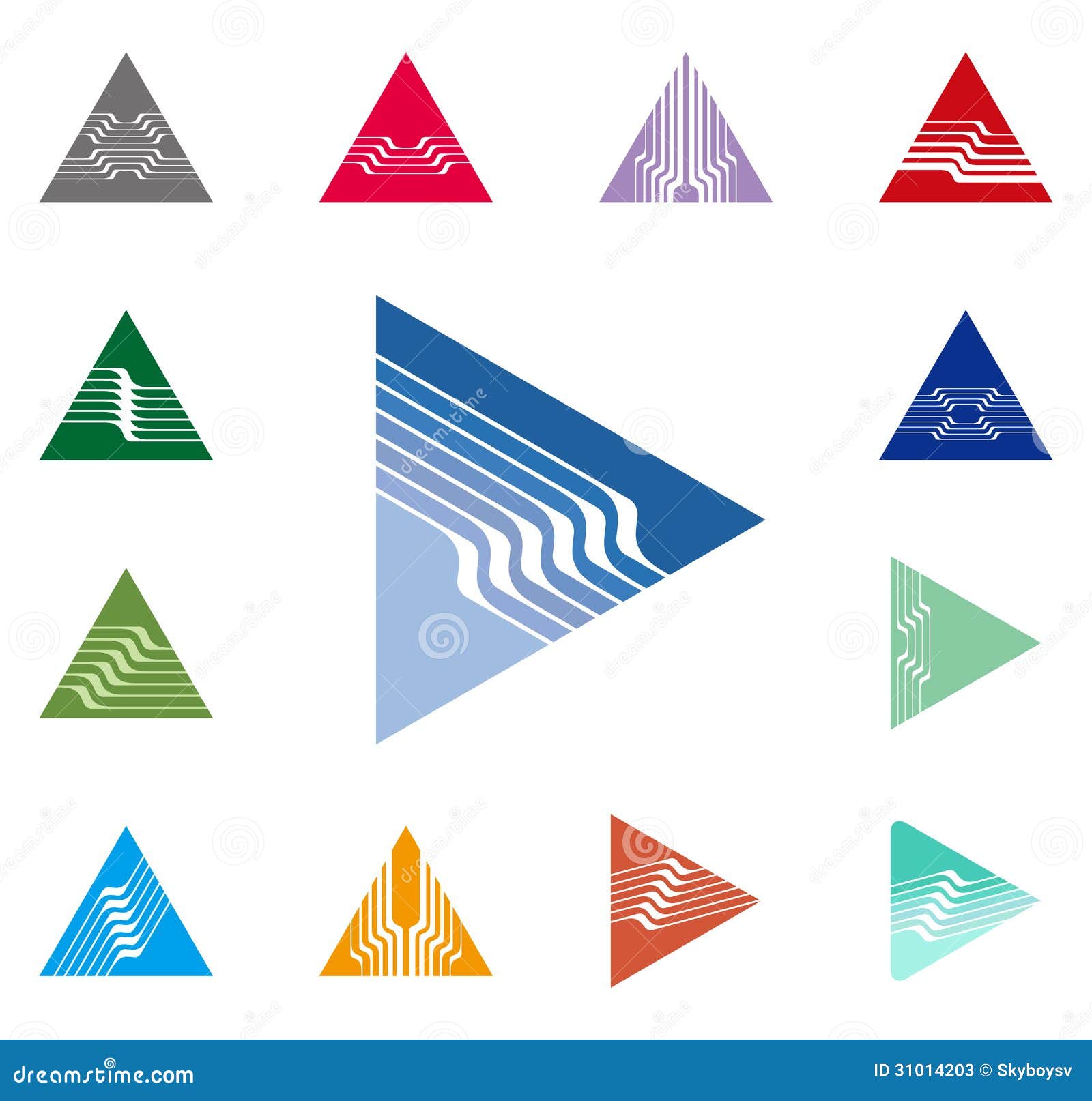 Design Triangle, Arrow Vector Logo Template. Speed Stock Photos - Image ...