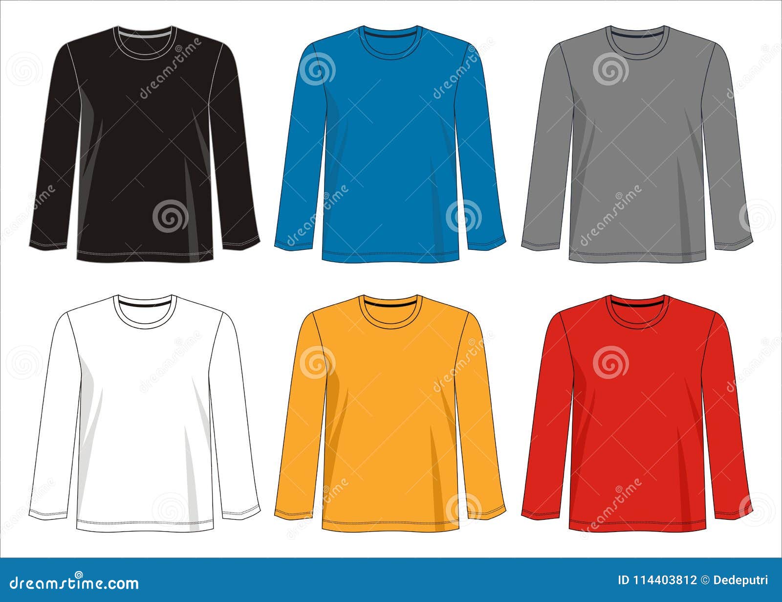 Design Vector T Shirt Template Collection for Men 02 Stock Vector ...