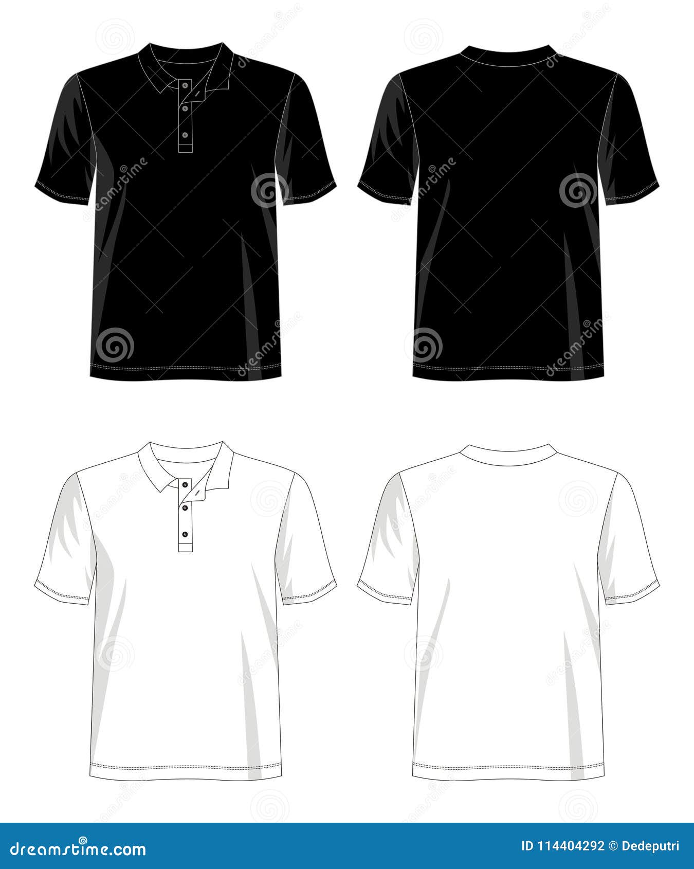 Design Vector T Shirt Template Collection for Men Stock Vector ...