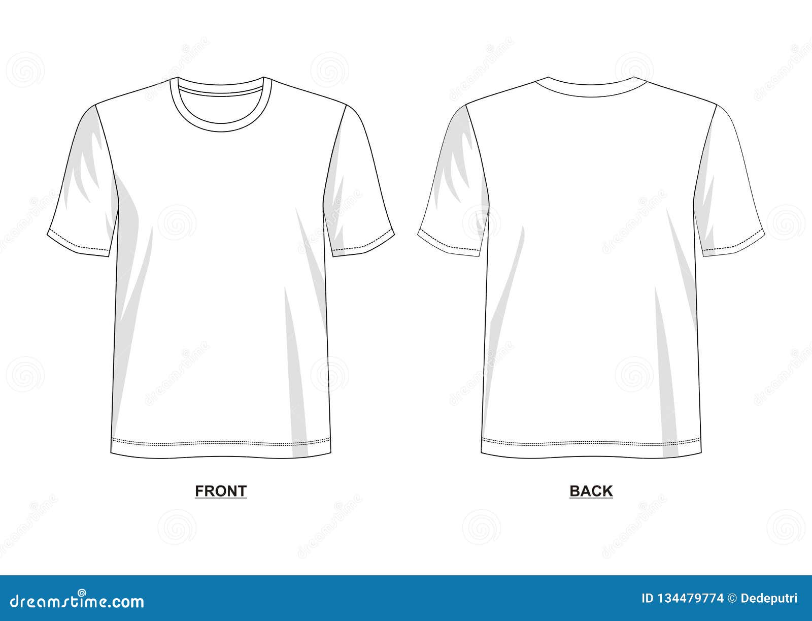 Design Vector T Shirt Template Stock Vector - Illustration of clothes ...