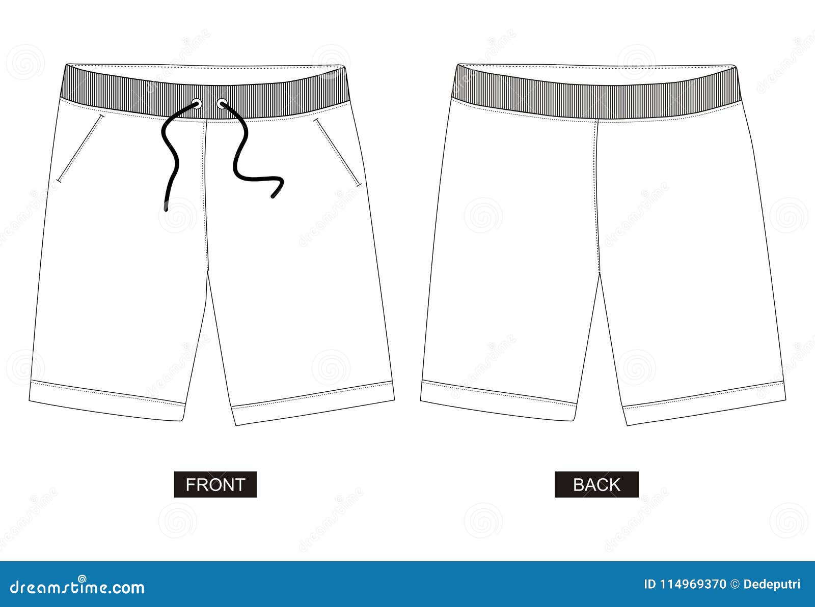 Design Vector Template Shorts Collection for Men 03 Stock Vector ...