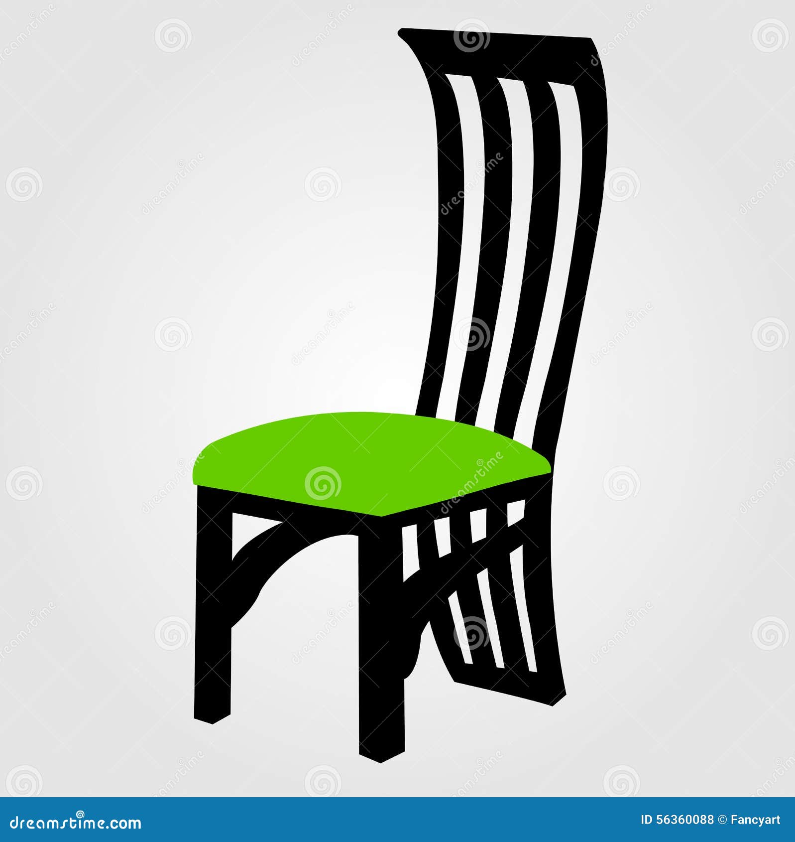 Designer Dining Chair Graphic Stock Vector Illustration of designer