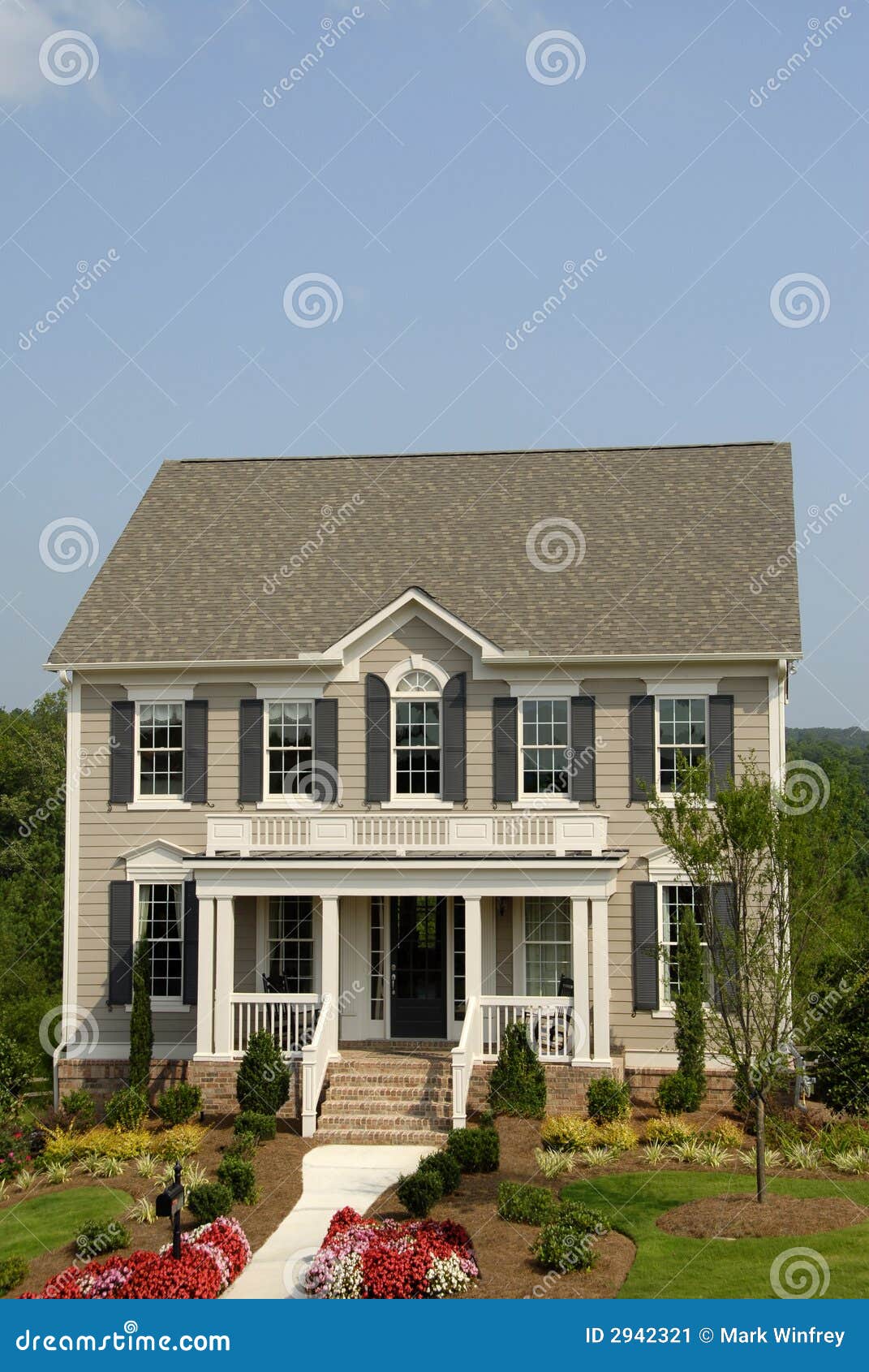 Designer Model Home stock image. Image of sale, residential - 2942321