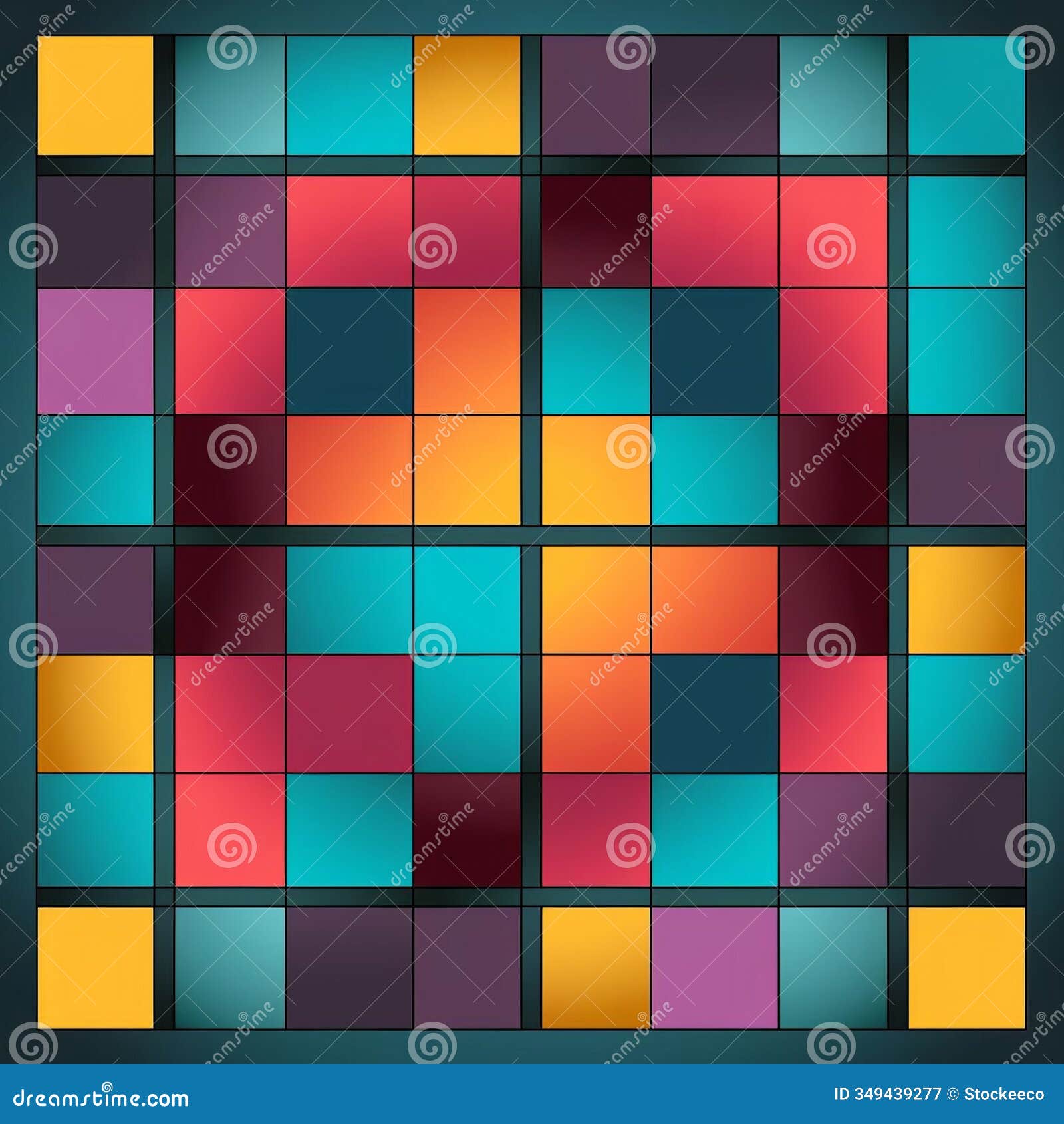 ing a damask pattern with alternating color grid squares