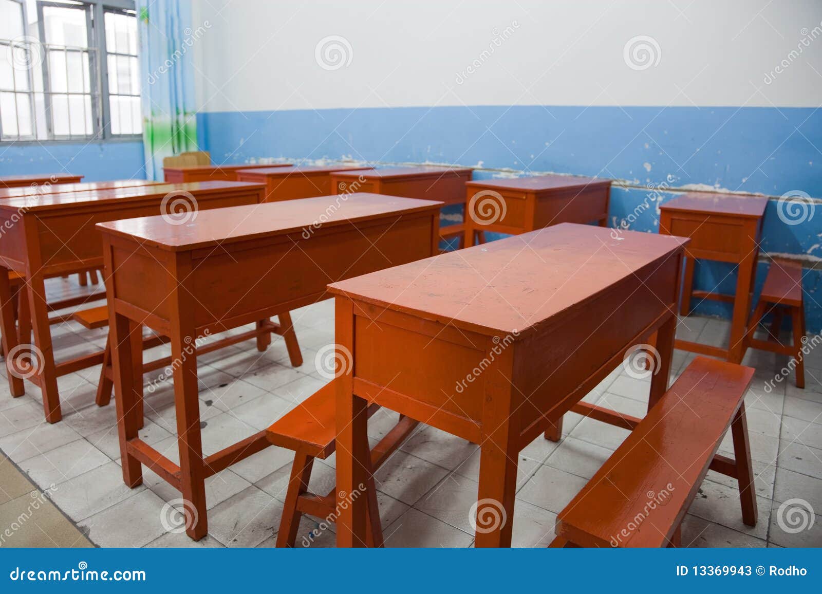 Desk stock image. Image of room, interior, inside, college - 13369943