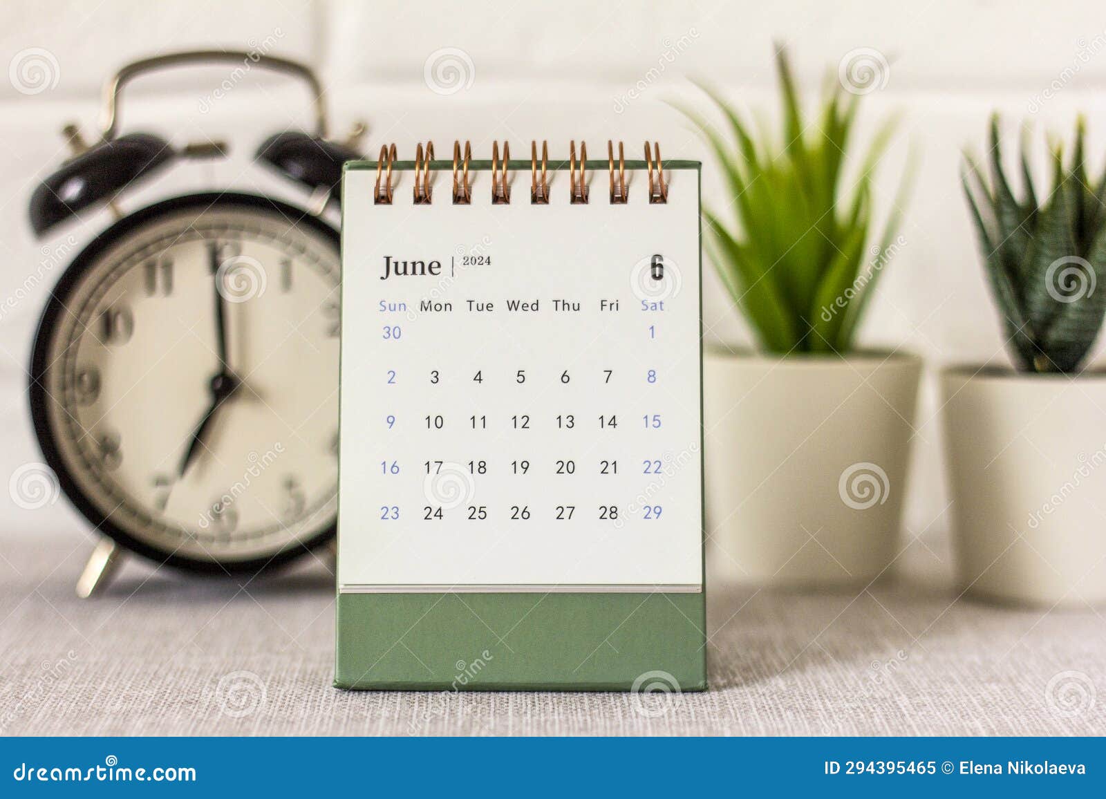 Desk Calendar June 2024 on Your Desk for Planning. Stock Image Image