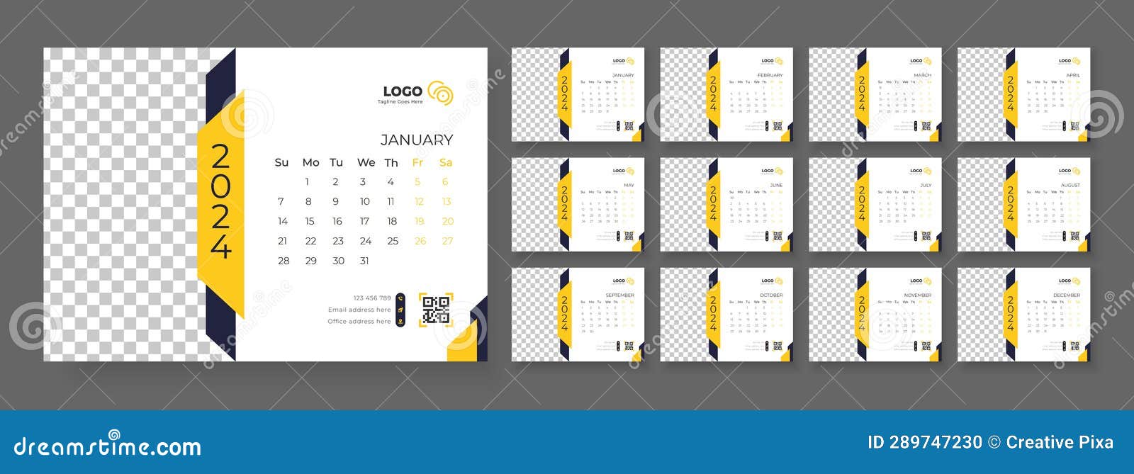 Annual Calendar 2024 Template