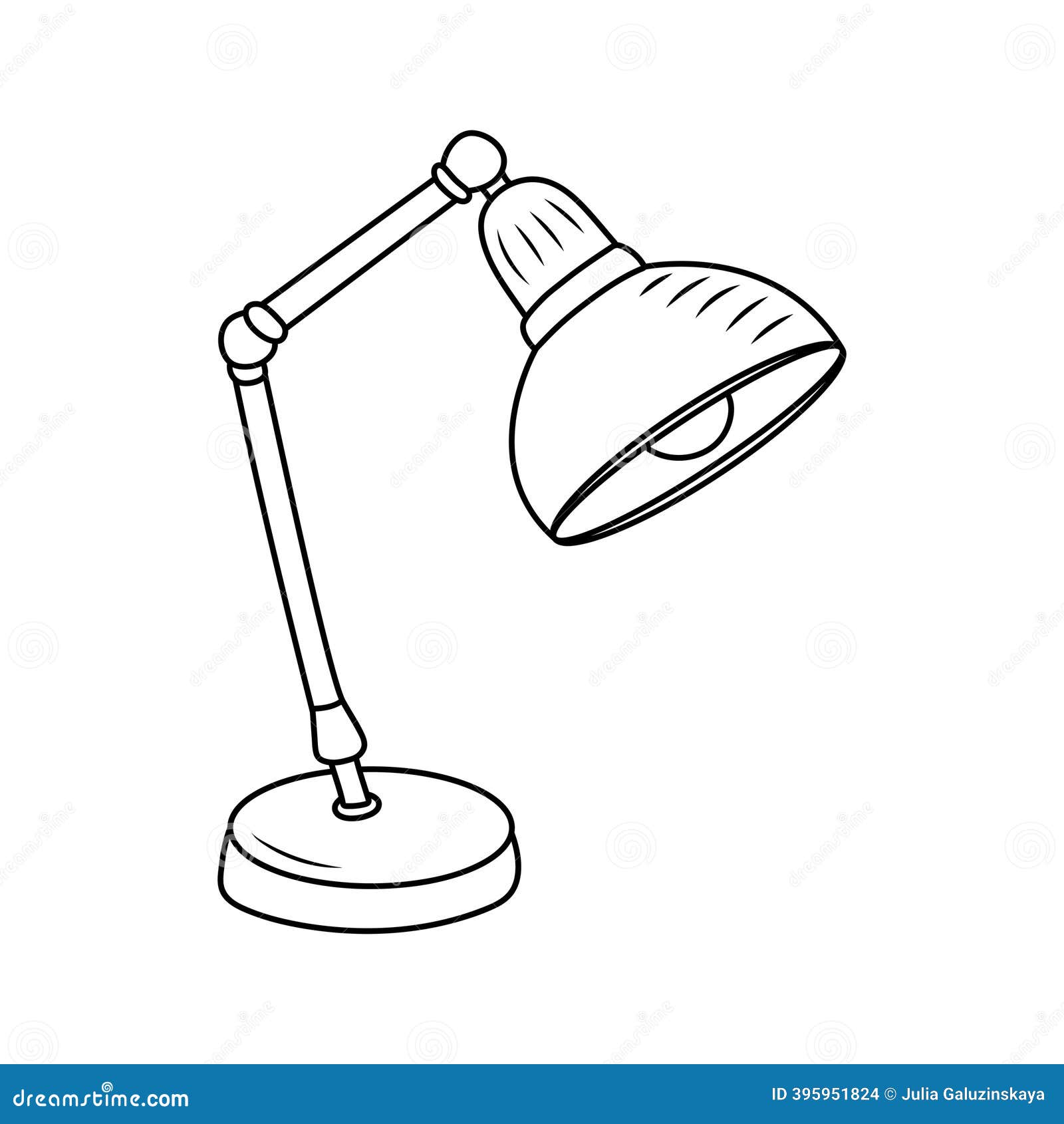 Desk Lamp. Doodle Line Vector Illustration Stock Vector - Illustration of  school, knowledge: 395951824, image size:1600x1690