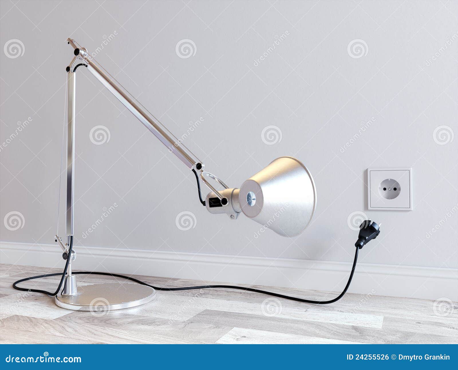 Desk lamp and socket stock photo. Image of electric, collaboration