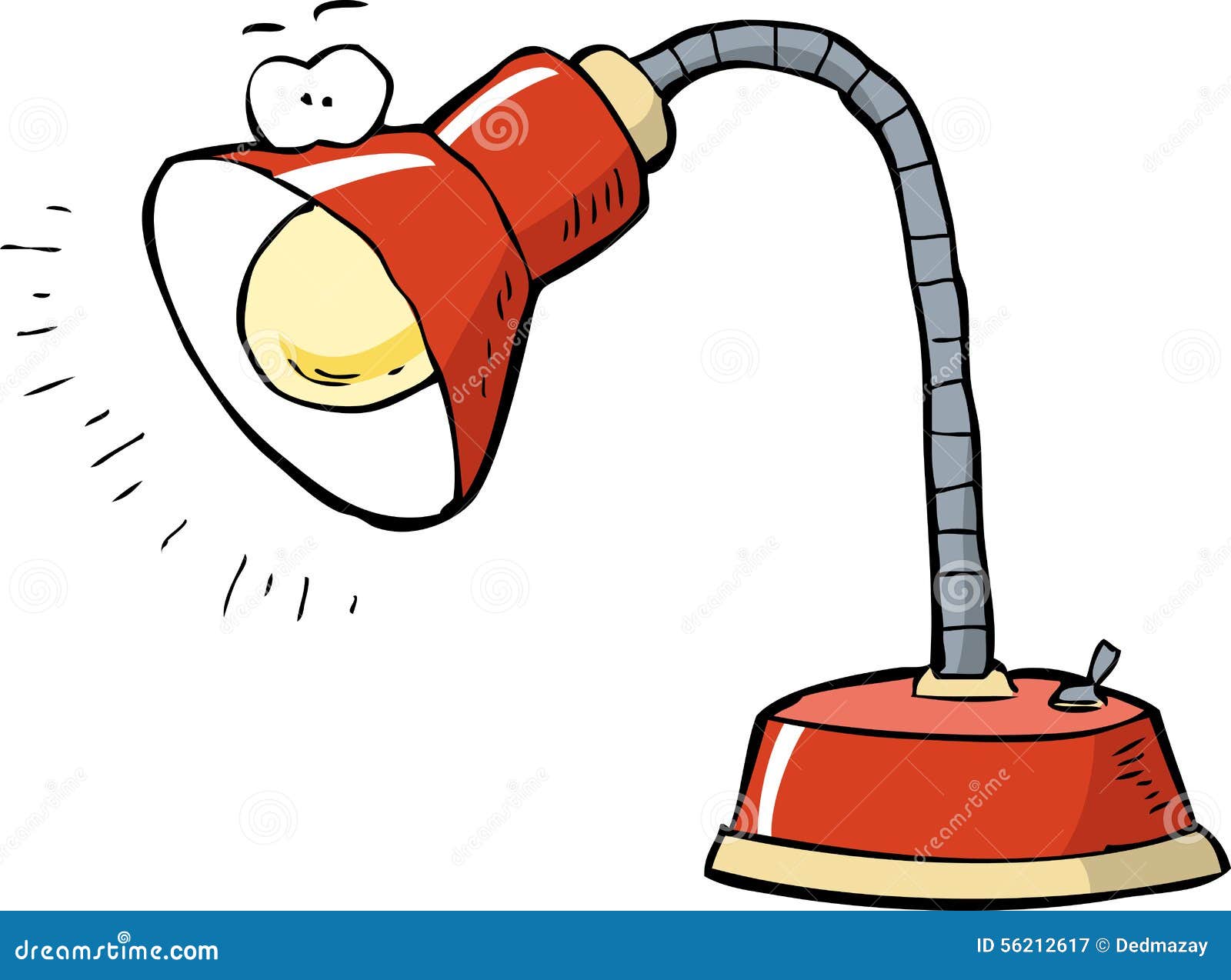 Desk lamp stock vector. Illustration of isolated, home - 56212617