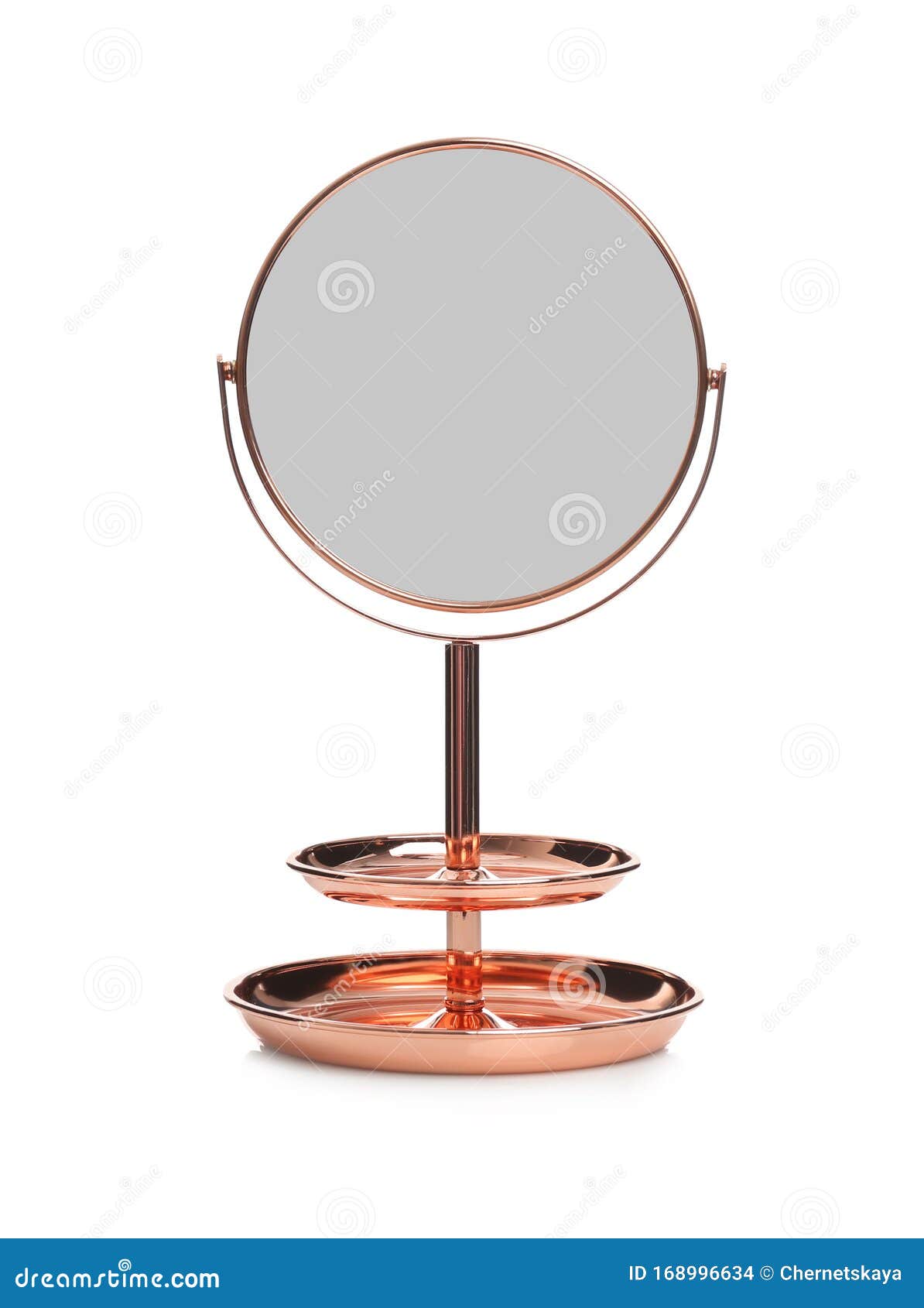 Desk Mirror with Stand Isolated Stock Photo Image of mirror, desk