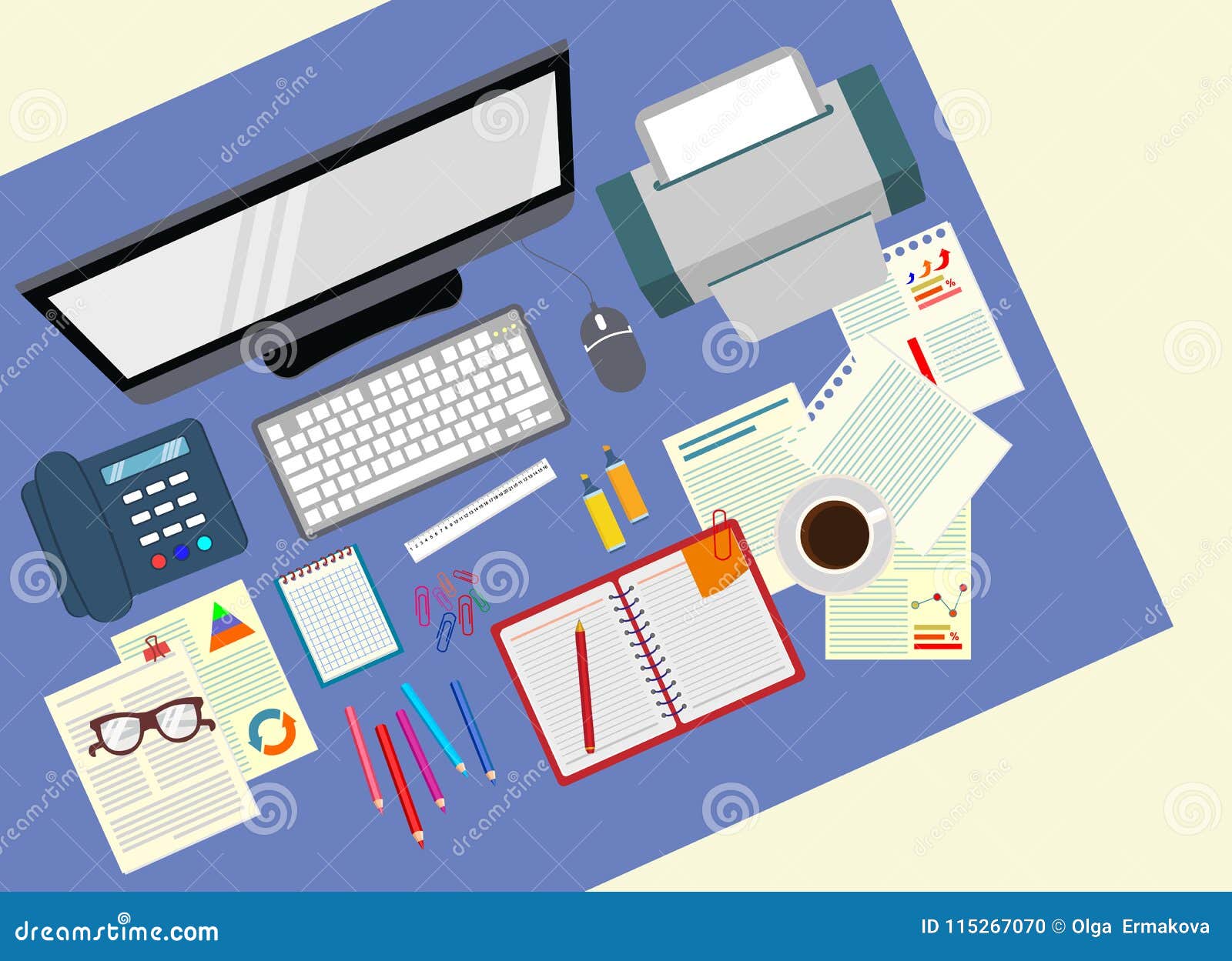 Desk Office Realistic Workplace Organization The View From The