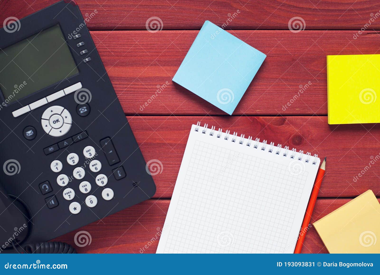 deskphone, office and business concept.