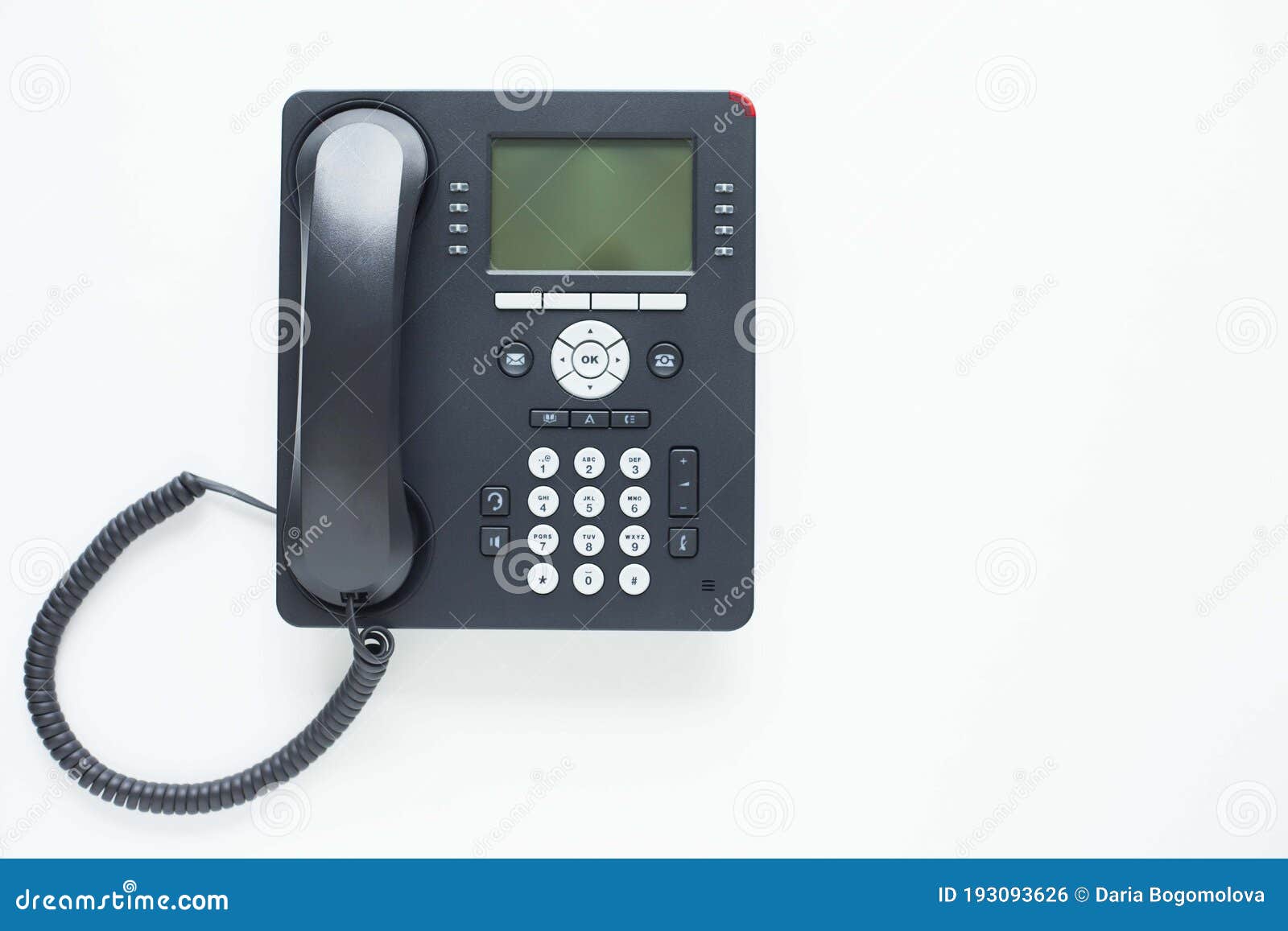 deskphone, office and business concept.