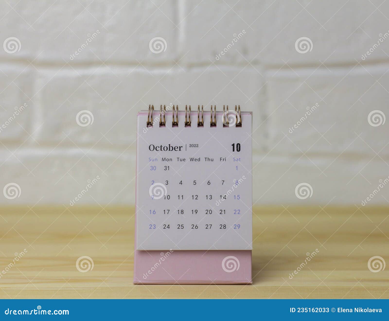 October 2022 Calendar Desktop Desktop Calendar For October 2022.Calendar For Planning For The Month Stock  Image - Image Of Office, Appointment: 235162033