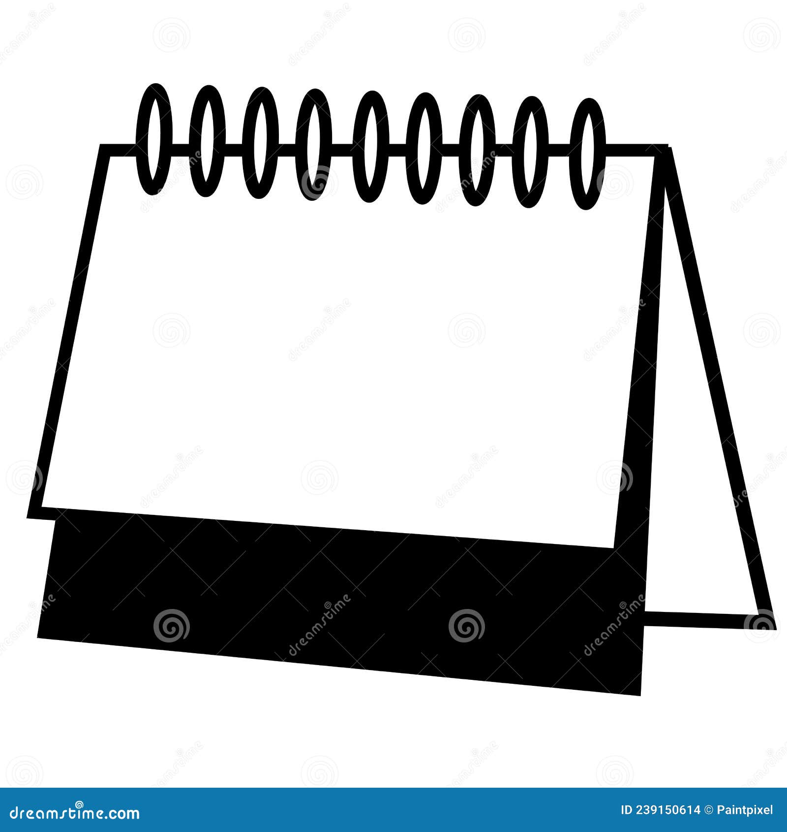 Desktop Calendar Planner Icon Stock Vector Illustration of plan, page