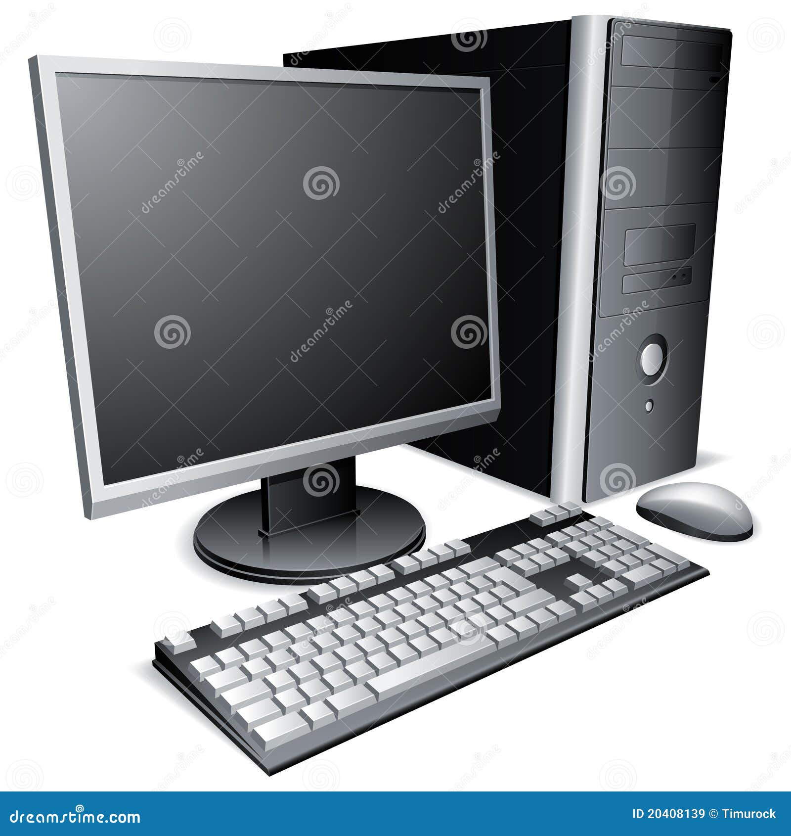 Desktop Computer. Royalty Free Stock Images - Image: 20408139