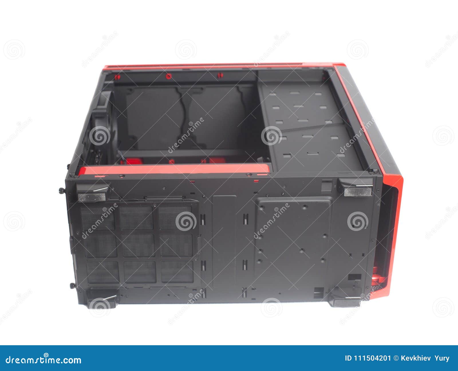 Desktop Empty Computer Case Stock Image Image of shiny, datacenter