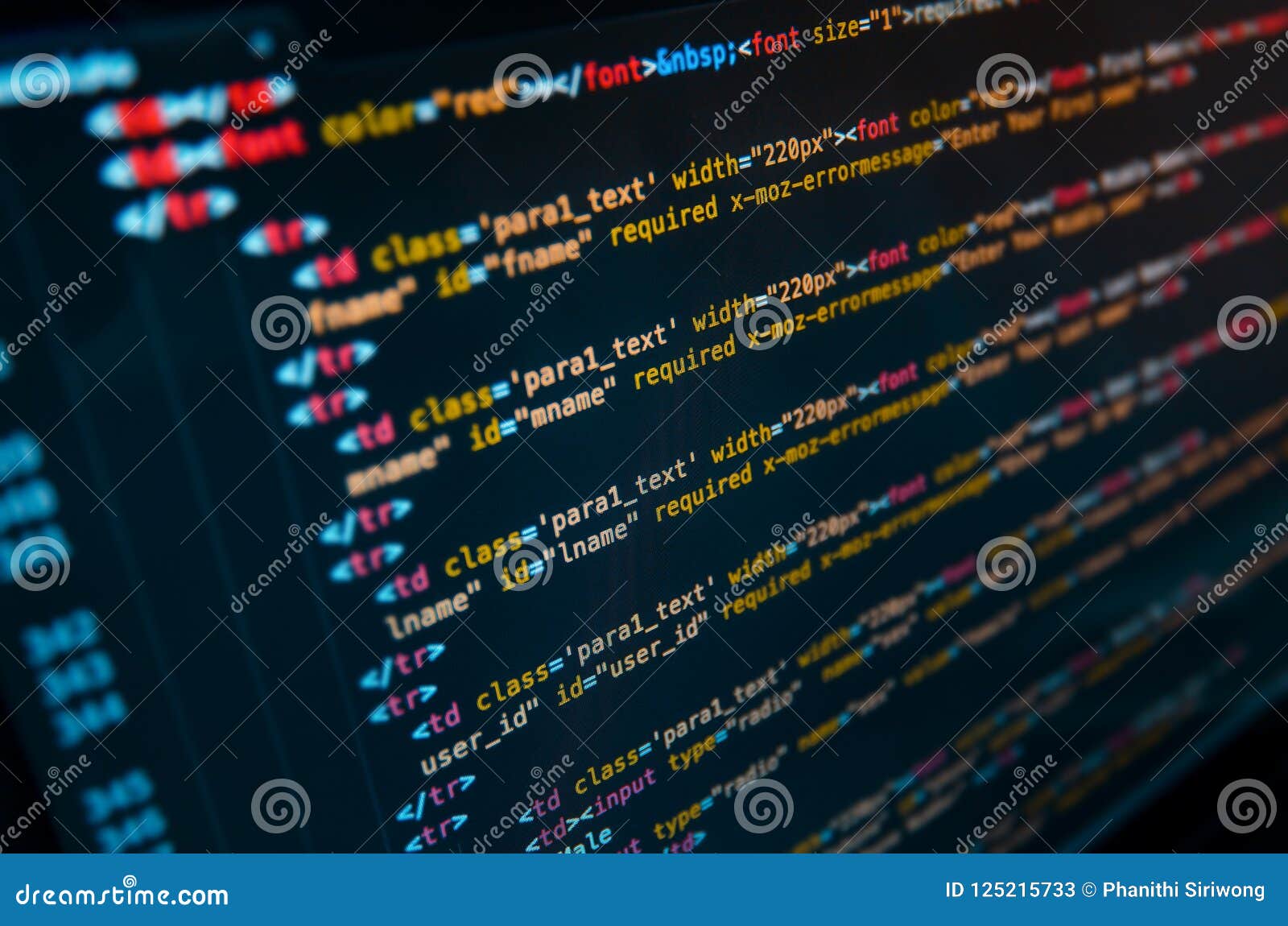 Desktop source code and technology background, Developer or