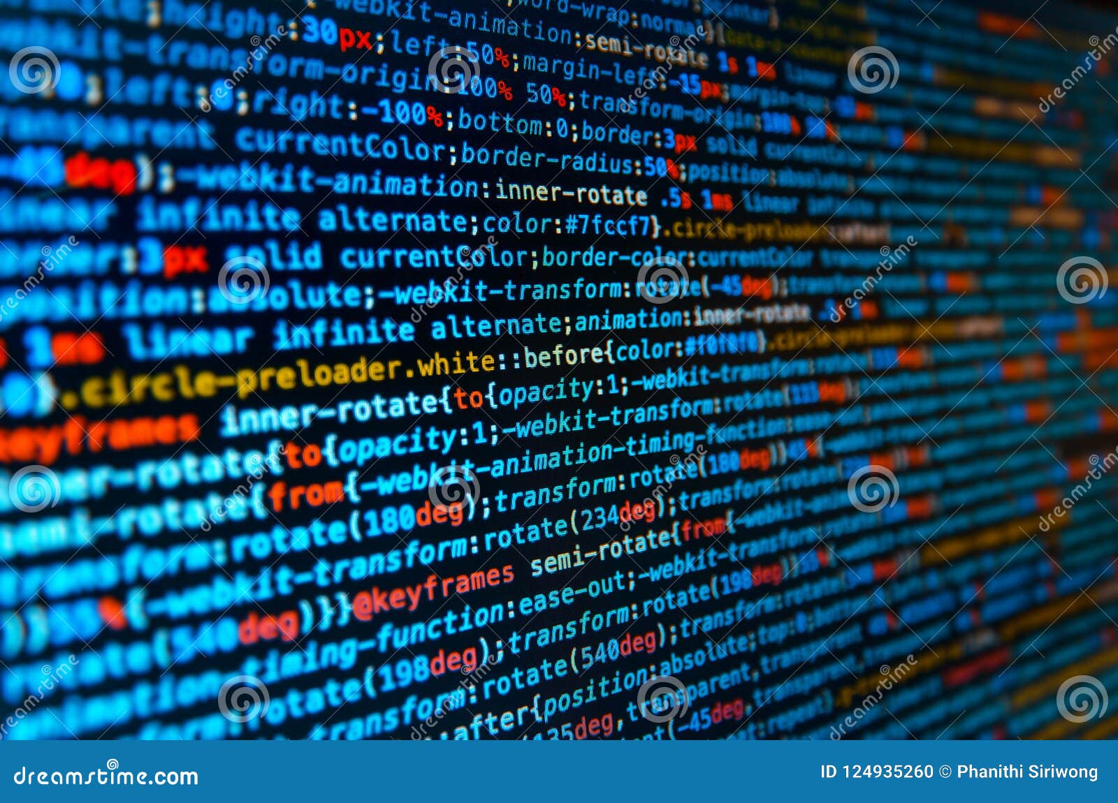 Desktop Source Code and Wallpaper by Computer Language with Coding and  Programming. Stock Photo - Image of blue, digital: 124935260