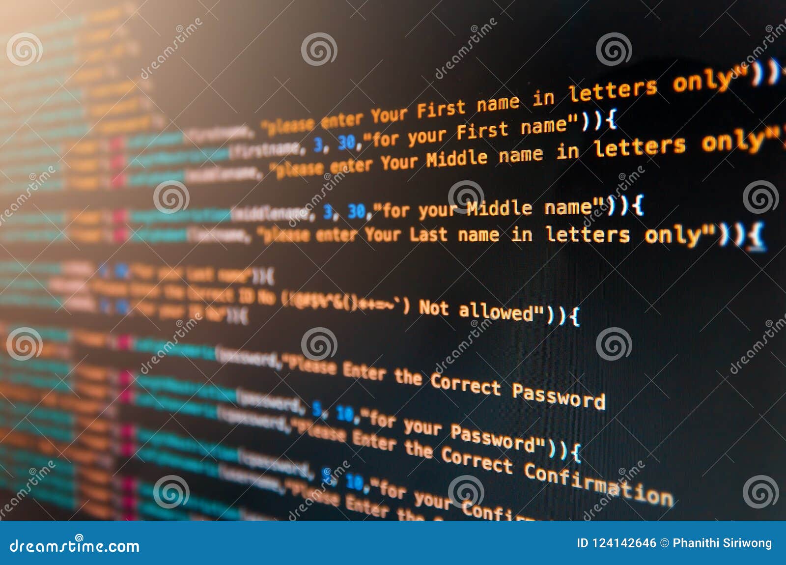 Desktop Source Code and Wallpaper by Computer Language with Coding and  Programming. Stock Image - Image of focus, desktop: 124935197