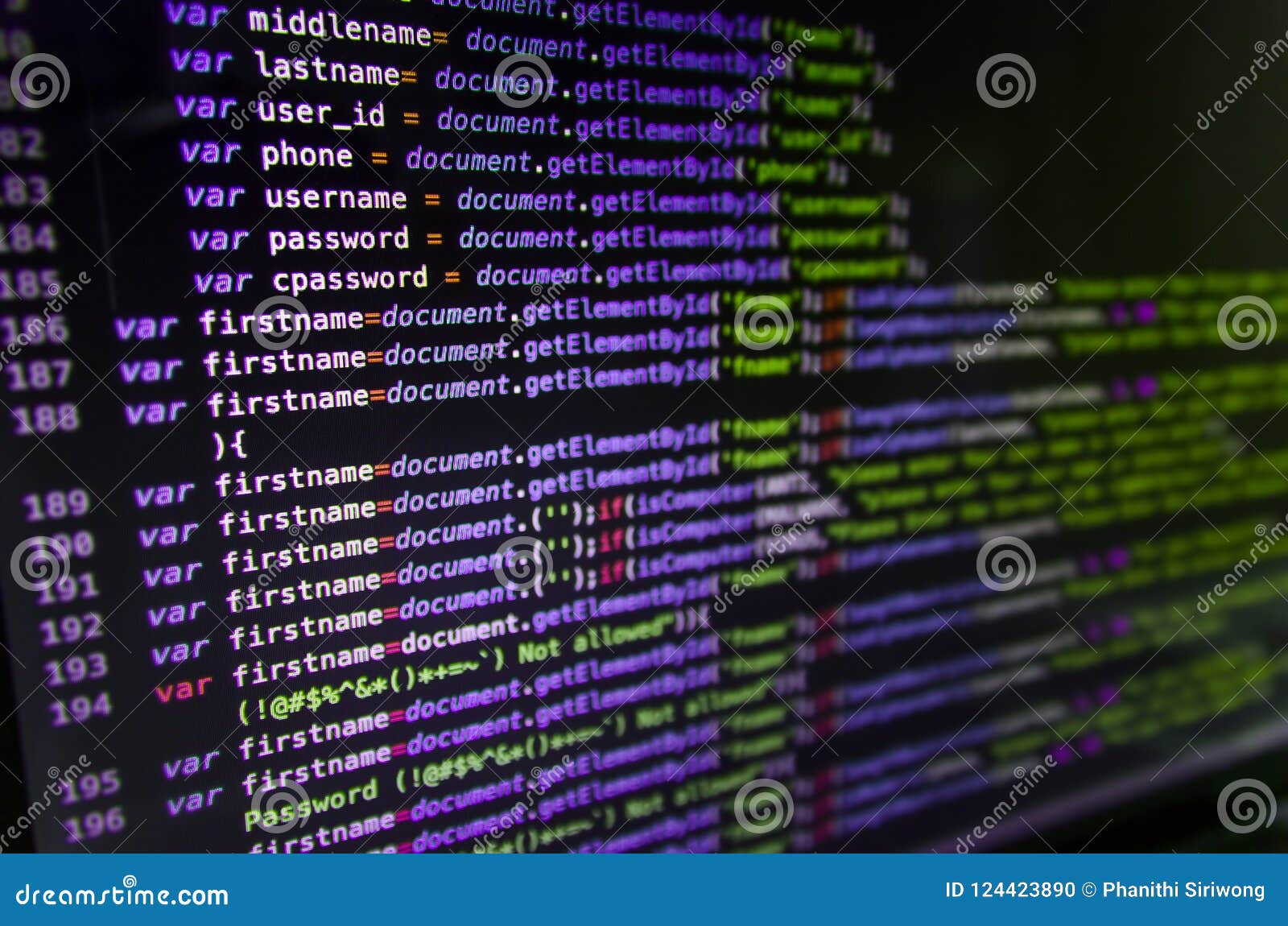 Desktop Source Code And Technology Background, Developer Or Programer With  Coding And Programming, Wallpaper By Computer Language And Source Code,  Computer Virus And Malware Attack. Stock Photo, Picture and Royalty Free  Image.