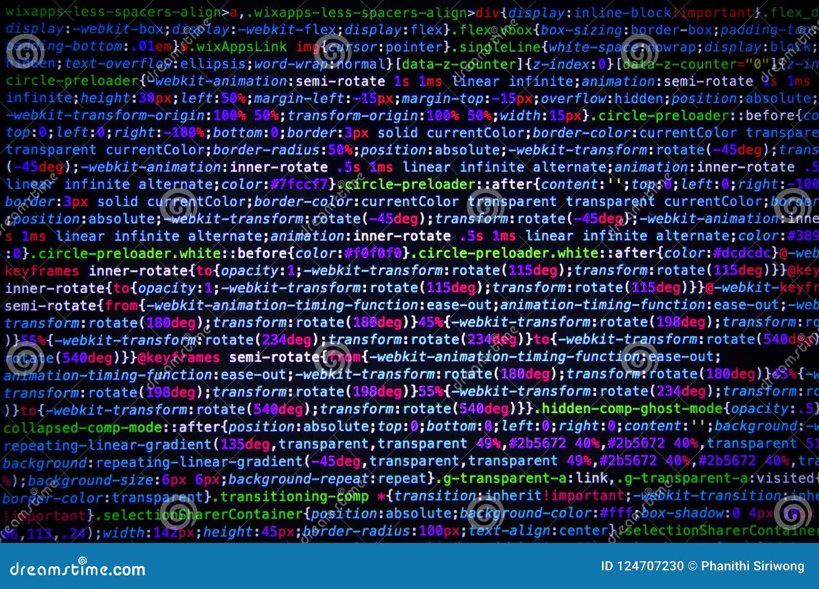 Desktop source code and Wallpaper by Computer language with coding and  programming. Stock Photo