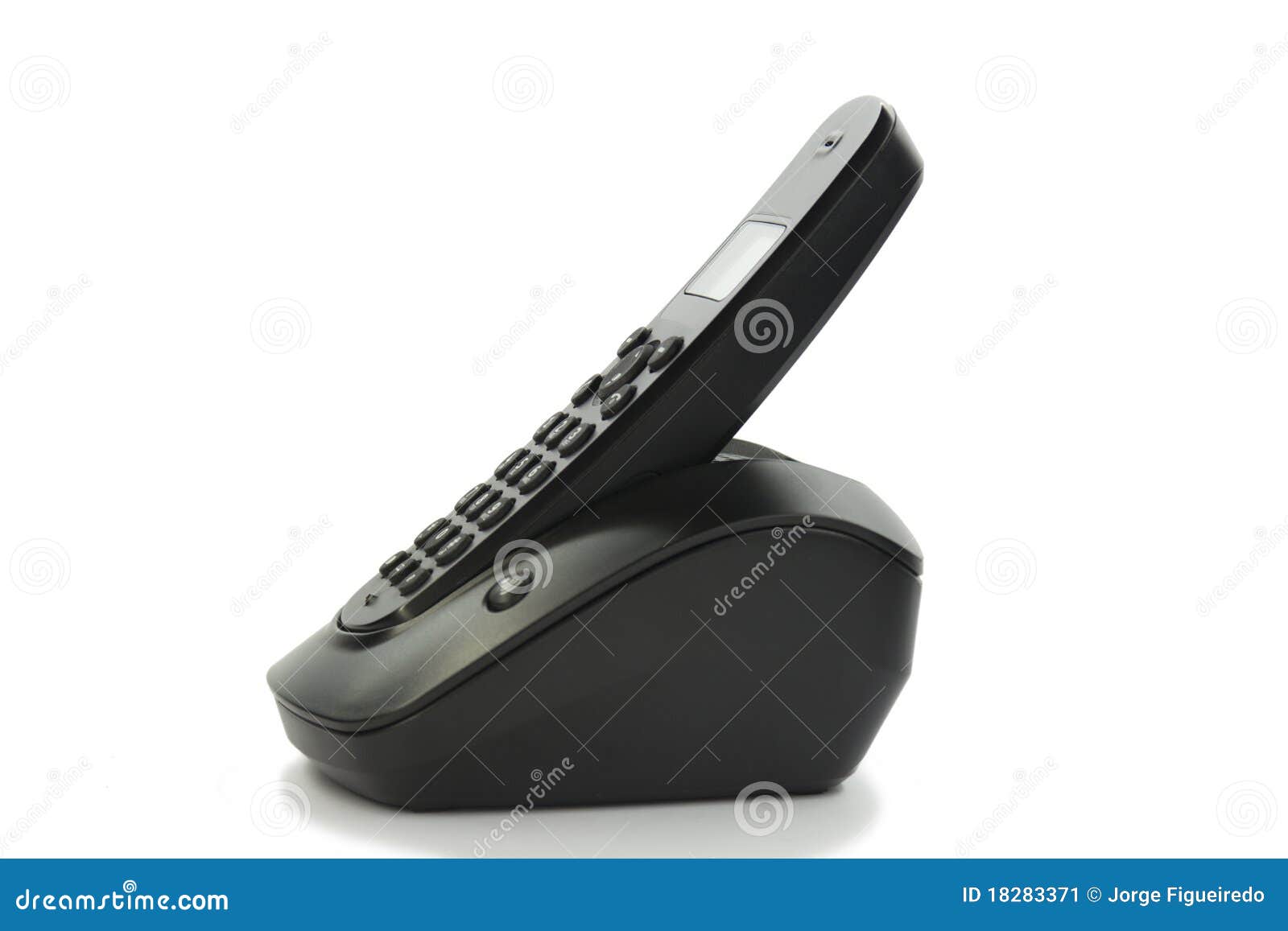 Desktop wireless phone stock image. Image of telephone 18283371