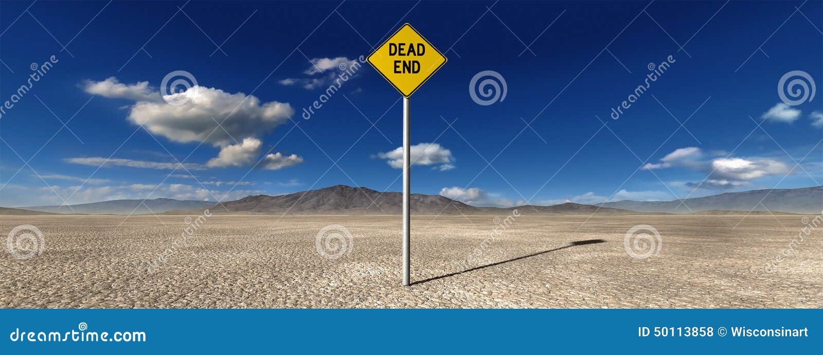 desolate desert dead end 