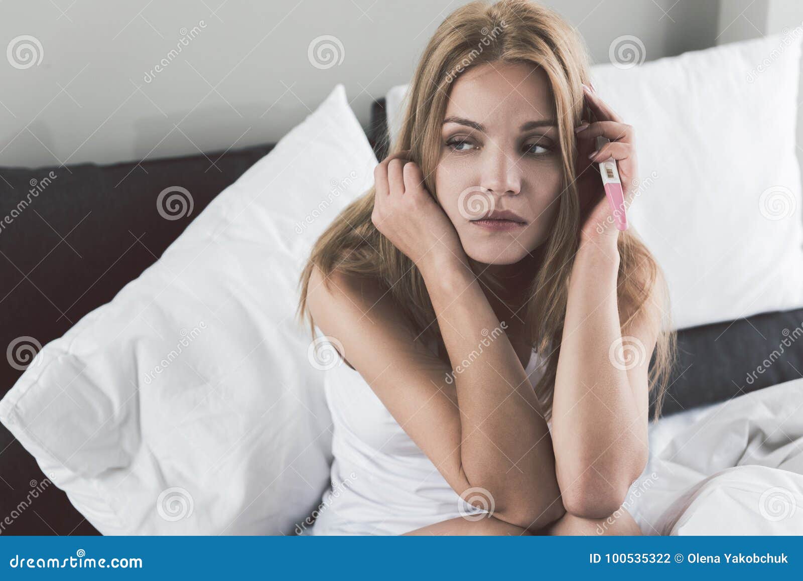 Despaired Girl Finds Out That She Is Pregnant Stock Photo Image Of Life Emotion