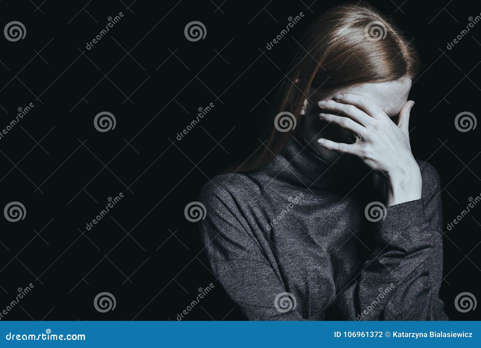 desperate woman with anxiety