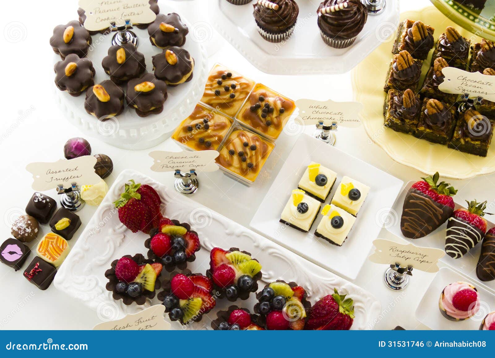 Dessert bar stock photo. Image of chocolate, gourmet 31531746