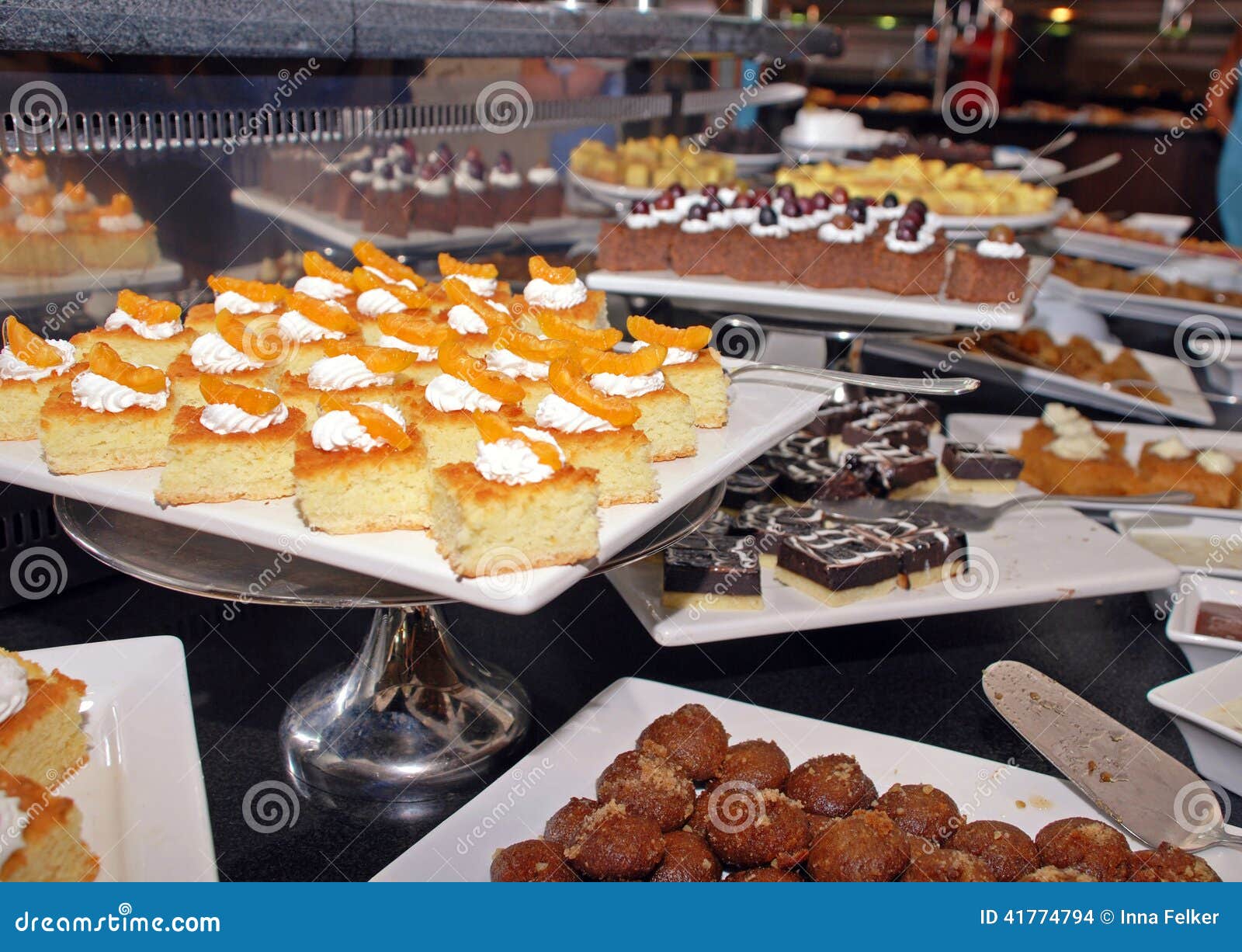 Dessert Bar with Assorted Sweets. Stock Photo Image of indulgence