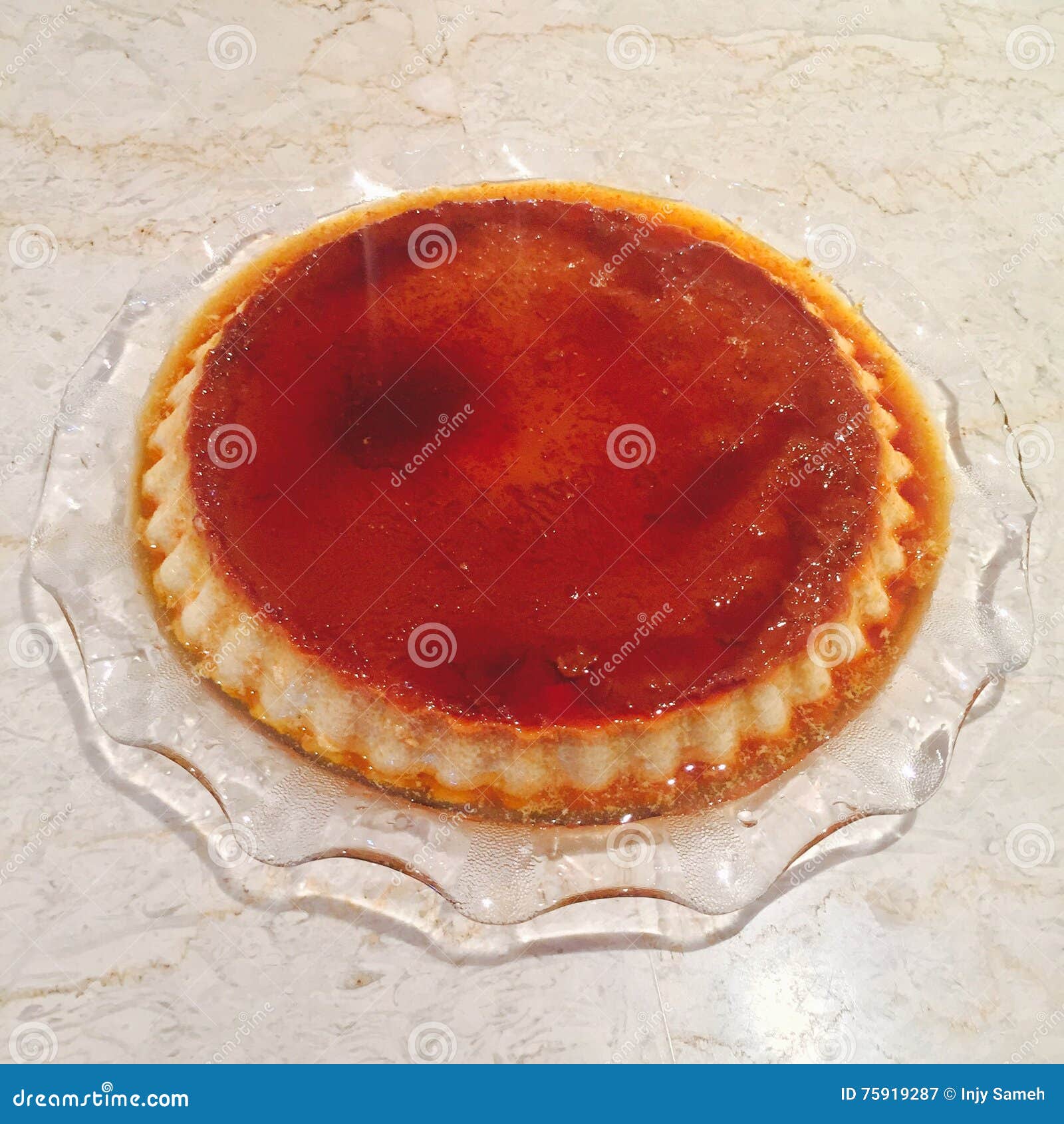 Dessert stock image. Image of food, caramel, cream, yummy 75919287