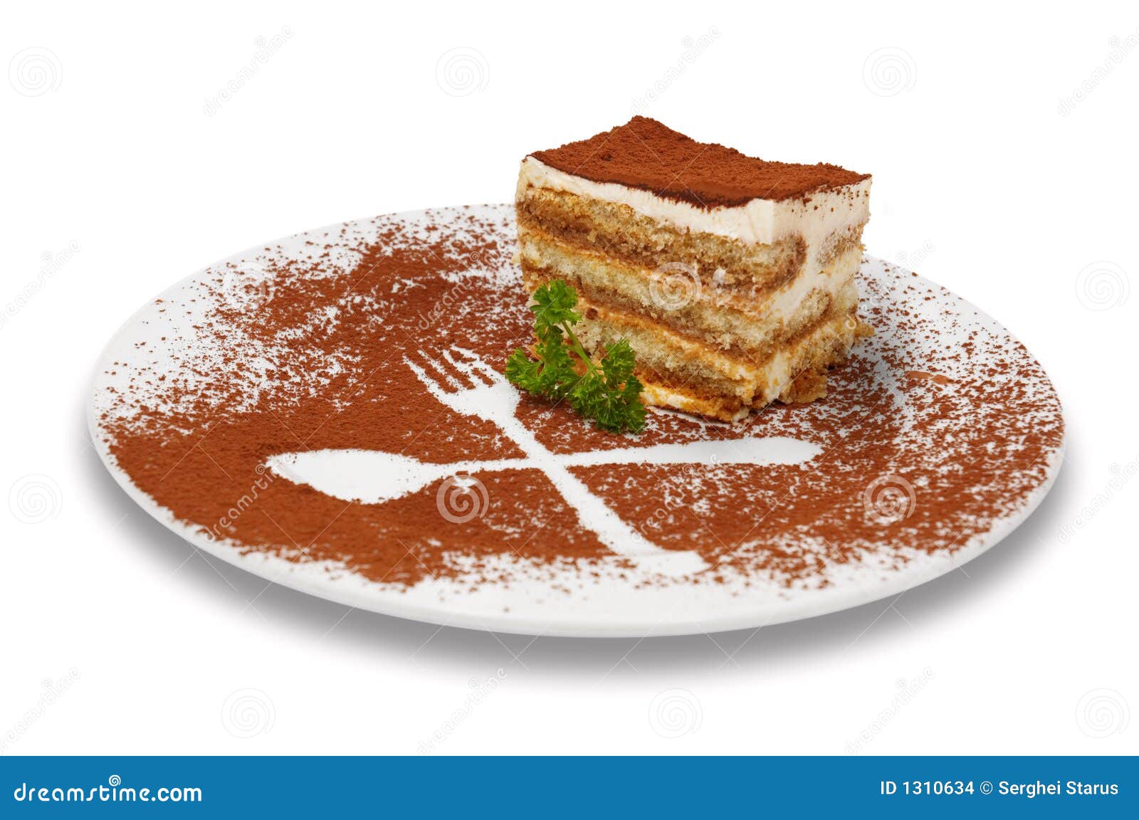 Dessert de Tiramisu photo stock. Image du biscuit, fruits - 1310634