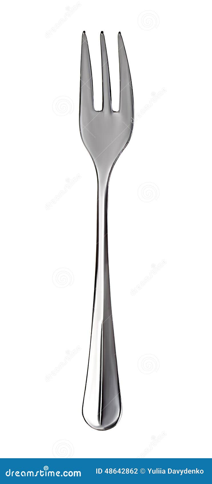 Dessert Fork Isolated on White Stock Photo Image of clean, meal 48642862