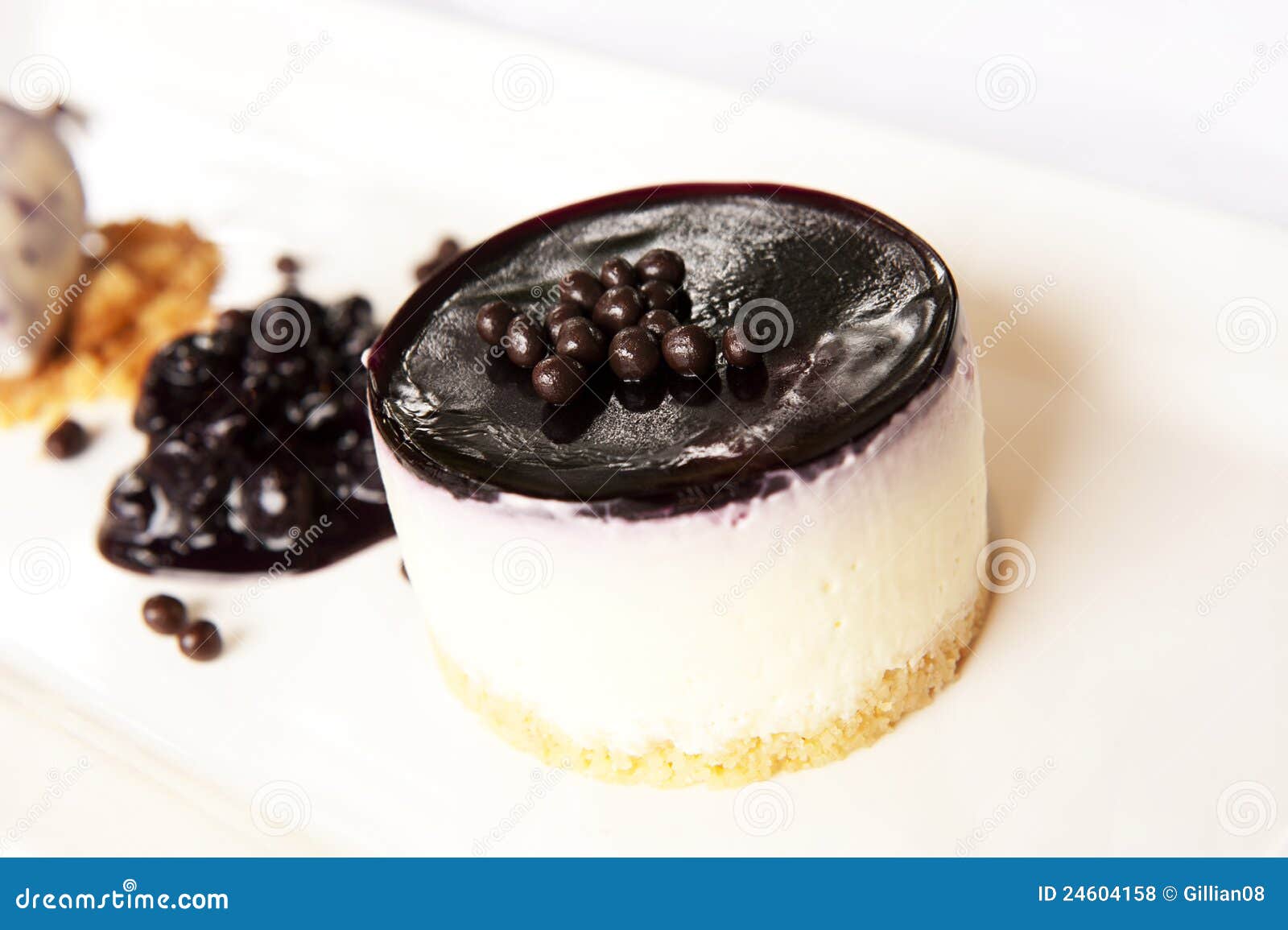 Dessert Gastronomico, Torta Di Formaggio Fotografia Stock Immagine di