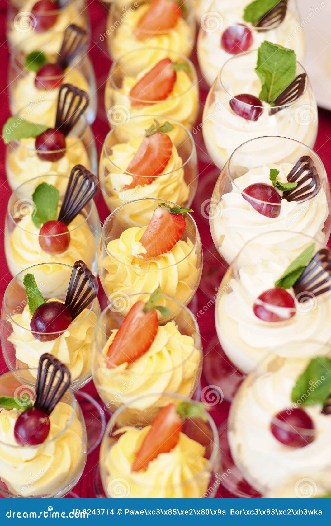 Dessert glass stock photo. Image of cream, delicious, background 8243714