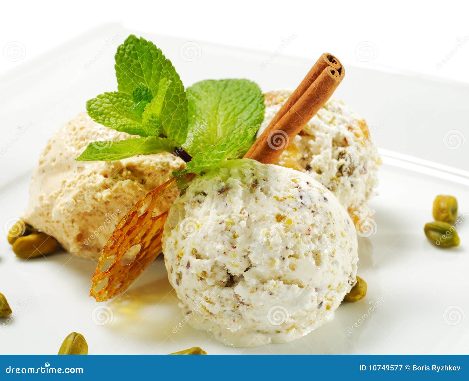 Dessert Homemade Icecream Stock Image Image of caramel