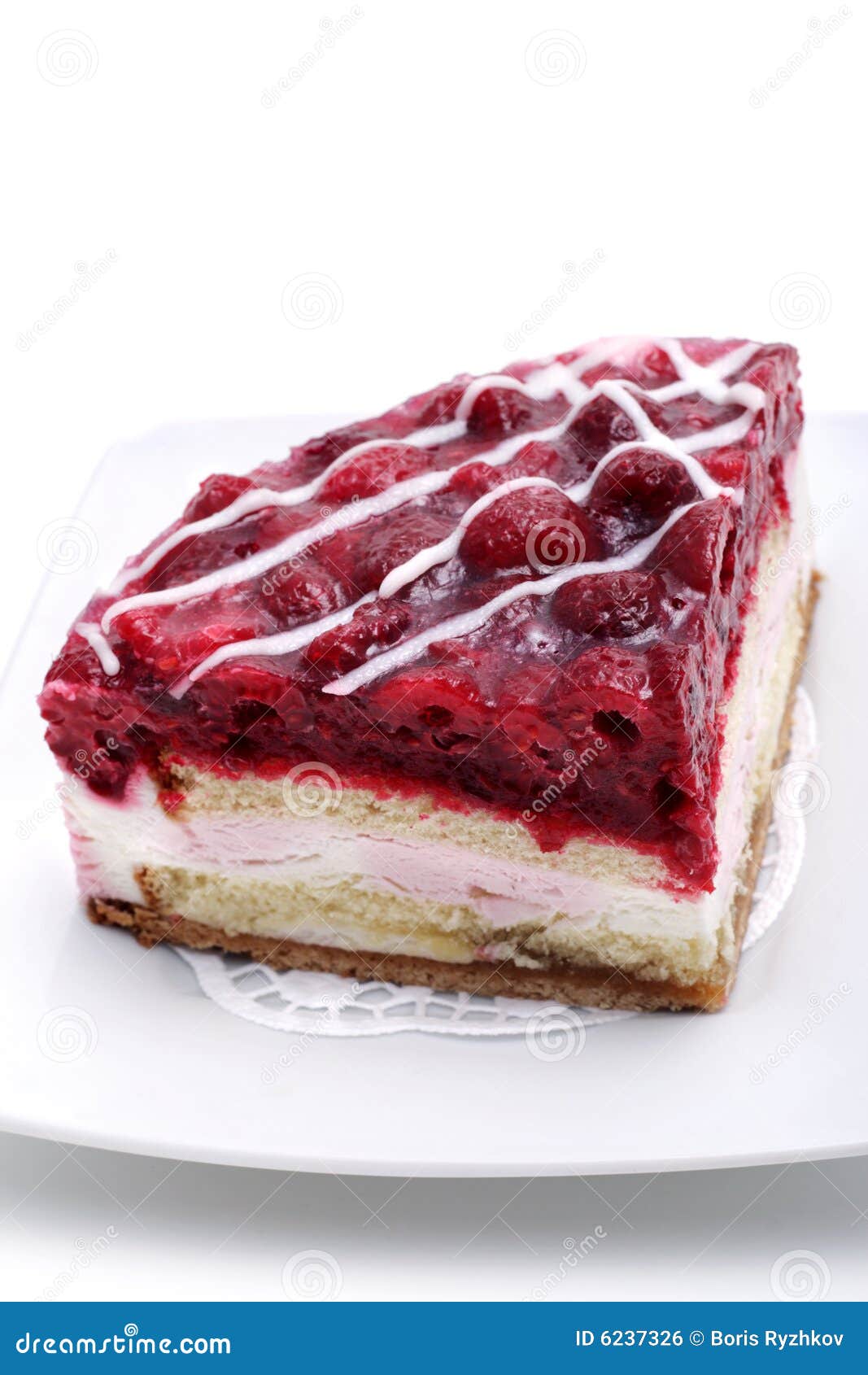 Dessert Raspberries Cream Stock Photo Image of dessert, berries