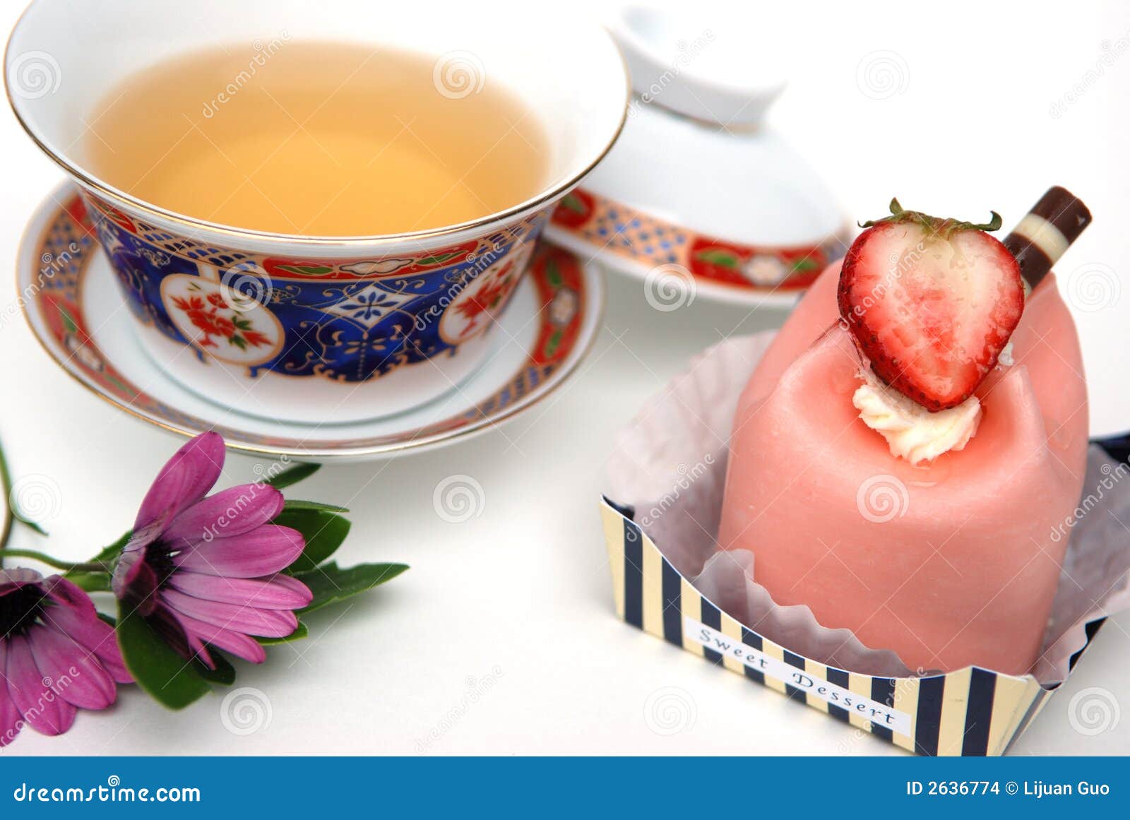 Dessert and tea stock photo. Image of sweetmeat, cover 2636774